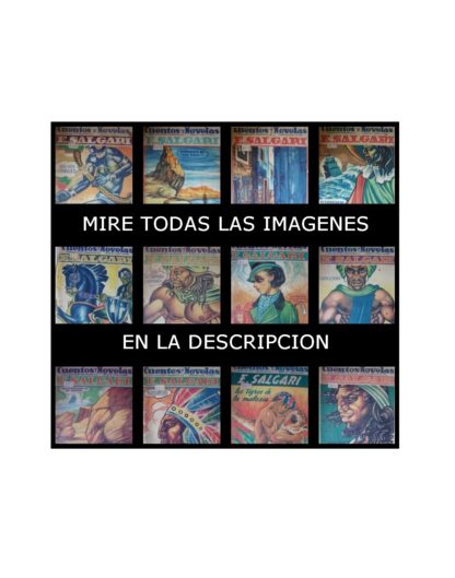 Lote De 26 Novelas Antiguas De Emilio Salgari Años 30s