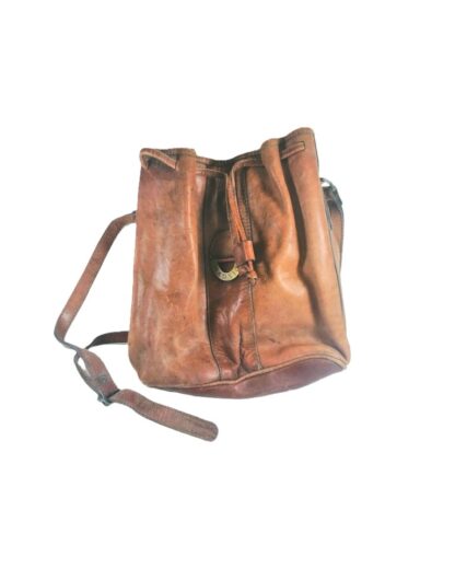Bolso Retro Hippie Marvin, Años 70s Piel