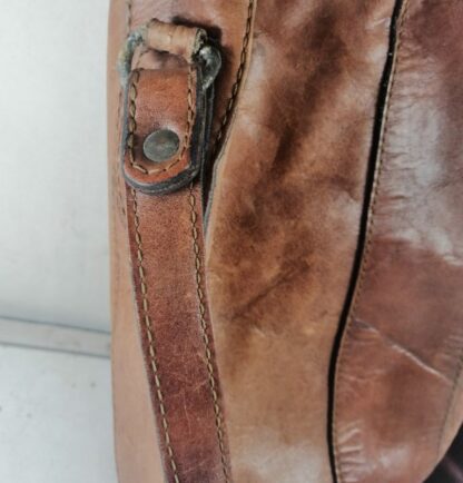 Bolso Retro Hippie Marvin, Años 70s Piel - Image 9