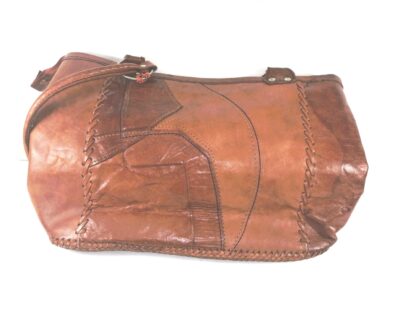 BOLSO VINTAGE ESTILO BANDOLERA. PIEL HECHO A MANO AÑOS 70s - Image 7