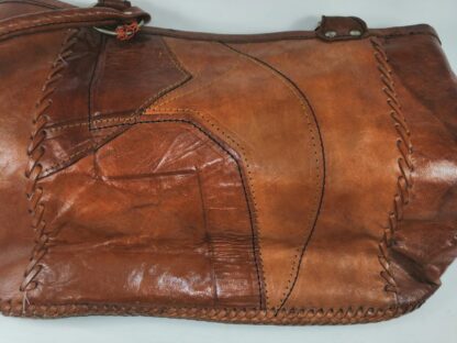 BOLSO VINTAGE ESTILO BANDOLERA. PIEL HECHO A MANO AÑOS 70s - Image 8