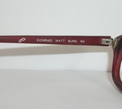Autenticas Gafas Retro Conrad Matt 1980s Burg - Image 2