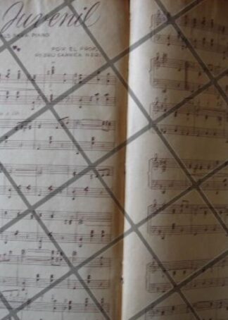 PARTITURA ANTIGUA INEDITA DE PEDRO GARNICA NERI 1939 AMOR JUVENIL