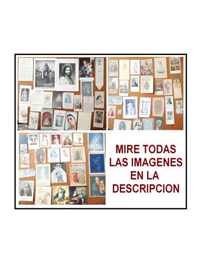 Lote De 68 Estampas Religiosas Antiguas 1890-1960