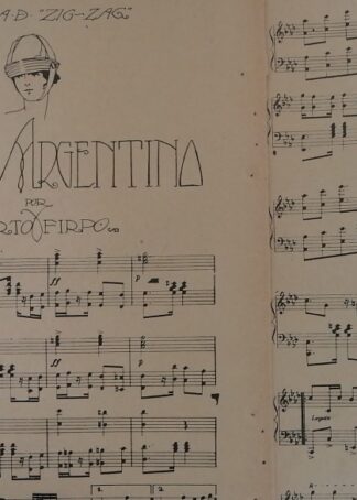 PARTITURA ANTIGUA. TANGO ARGENTINO. ROBERTO FIRPO 1920