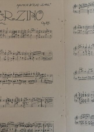 PARTITURA ANTIGUA SCHERZINO, ALOISE F. LEJEAL 1920