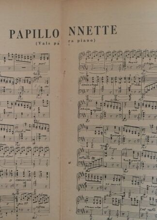 PARTITURA ANTIGUA INEDITA PAPILLONETE. MELQUIADES CAMPOS. 1920