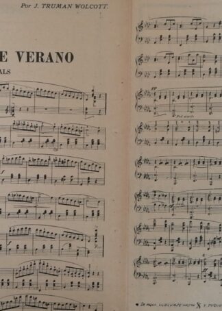 PARTITURA ANTIGUA. TRUMAN WOLCOTT 1920 BRISAS DE VERANO