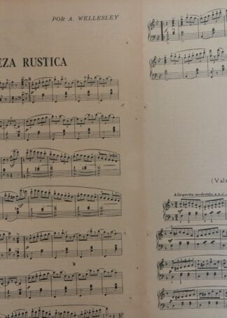 PARTITURA ANTIGUA. BELLEZA RUSTICA. 1920 ARTHUR WELLESLEY