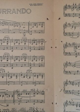 PARTITURA ANTIGUA. SUSURRANDO. LOUIS BREAN / RAY HENDERSON 1920