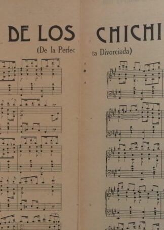 PARTITURA ANTIGUA 1920 LOS CHICHICUILOTES. GERMAN BILBAO