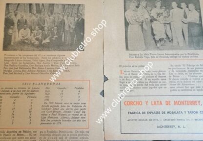 AFICHE RETRO REPORTAJE SOBRE LAZARO SALAZAR 1958 BEISBOL - Image 3