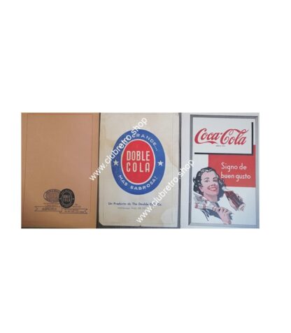 3 AFICHES RETRO REFRESCOS DE LOS AÑOS 50s 60s