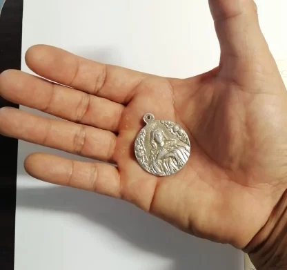 Medalla Religiosa Antigua 1954 Centenario. Orden de Hijas de María Inmaculada - Image 3
