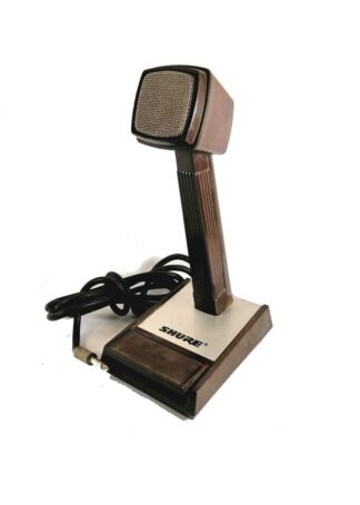 MICROFONO ANTIGUO SHURE, DE VOCEO, AÑOS 60s