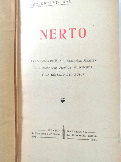LIBRO ANTIGUO.  NERTO. 1911 FEDERICO MISTRAL NVL - Image 6