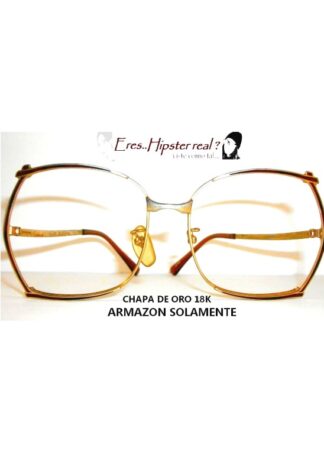 Autenticas Gafas Vintage /, Sol Optics, Chapa Oro 18k