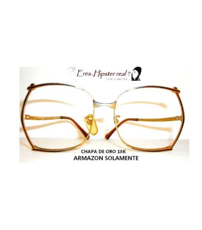 Autenticas Gafas Vintage /, Sol Optics, Chapa Oro 18k