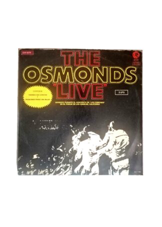 DISCO LP RETRO. ALBUM. THE OSMOND´S LIVE 1972 CONCIERTO 2 DISCOS.