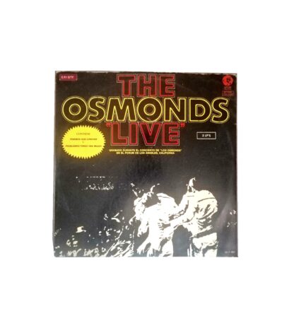 DISCO LP RETRO. ALBUM. THE OSMOND´S LIVE 1972 CONCIERTO 2 DISCOS.