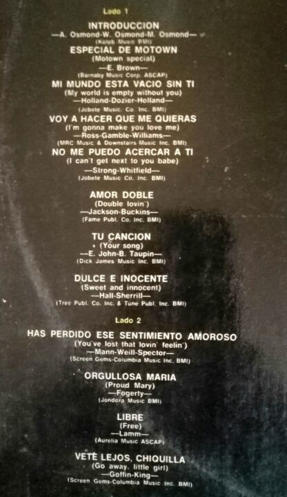 DISCO LP RETRO. ALBUM. THE OSMOND´S LIVE 1972 CONCIERTO 2 DISCOS. - Image 7