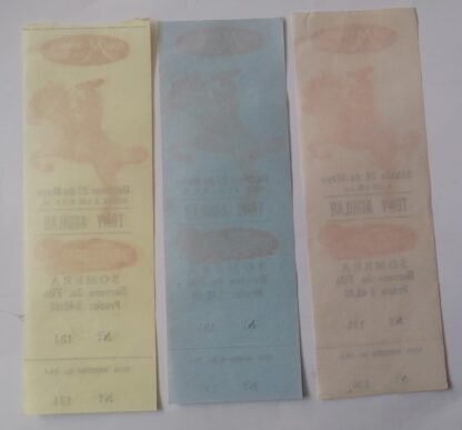 3 Antiguas Entradas Para Tony Aguilar Monumental Monterey 1986 - Image 5