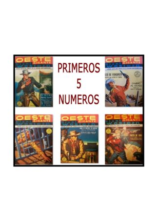 Historietas Antiguas Oeste Gigante Primeros 5 Numeros.