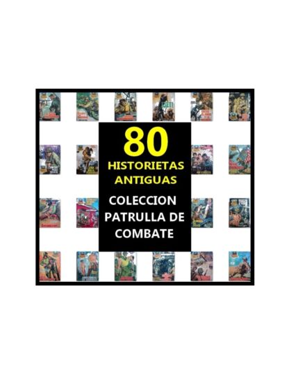 Lote De 80 Historietas Antiguas, Patrulla De Combate, 1950s