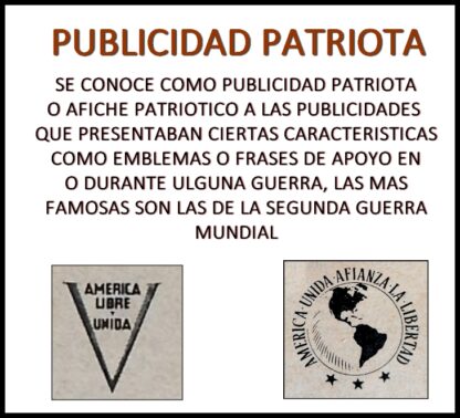 CARTEL DE PUBLICIDAD PATRIOTA. BACARDI 1942 GUERRA MUNDIAL 651 - Image 2