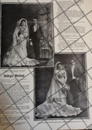 AFICHE ANTIGUO. BODA. VIDERIQUE GONZALEZ 1910