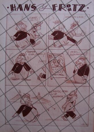 TIRA COMICA ANTIGUA HANZ Y FRITZ 1936 ANGEL ZAMARRIPA 5