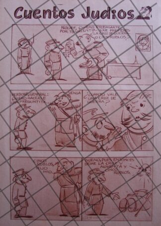 TIRA COMICA ANTIGUA CUENTOS JUDIOS 1939 /ANGEL ZAMARRIPA 12