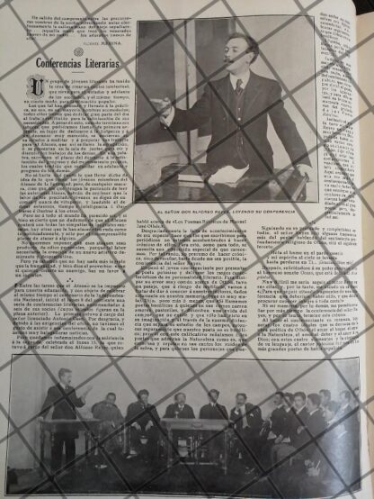 AFICHE ANTIGUO ESCRITORES DEL ATENEO DE LA JUVENTUD 1910 - Image 2
