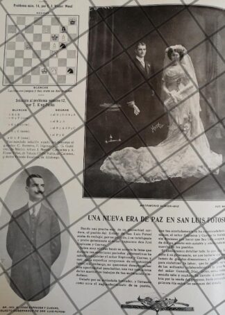 AFICHE ANTIGUO BODA. ALMIDA BAZ 1910 Y OTROS