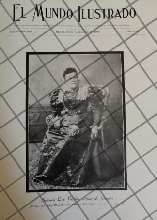 PORTADA ANTIGUA 1910 MUERE LUZ ZEFERINA VALDES DE GARCIA