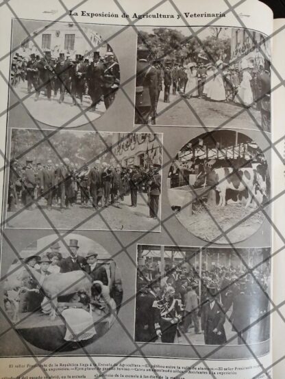 GRABADO ANTIGUO PORFIRIO DIAZ Y BAILE EN PALACIO NACIONAL 1910 POR: LILLO - Image 3