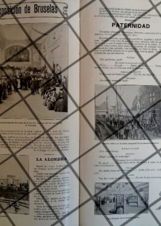 AFICHE ANTIGUO. EXPOSICION DE BRUSELAS, BELGICA 1910