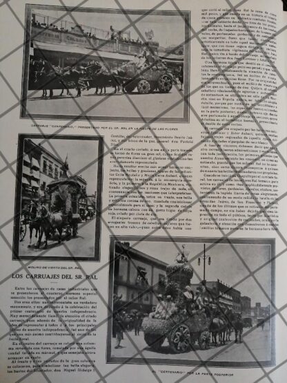 AFICHE ANTIGUO FIESTAS FLORALES CDMX 1910 CONCURSO - Image 3