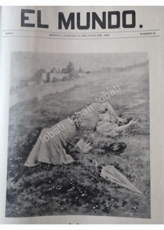 PORTADA ANTIGUA 1896 POR: CARLOS ALCALDE, EN JUNIO