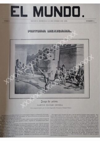 PORTADA ANTIGUA DE JUAN ORTEGA 1896 /ARTE