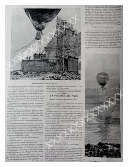 CARTEL ANTIGUO ORIGINAL DE 1897 EXPEDICION ARTICA DE ANDREE - Image 2