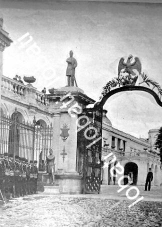 GRABADO ANTIGUO 1899 COLEGIO MILITAR D.F, ENTRADA / MLT