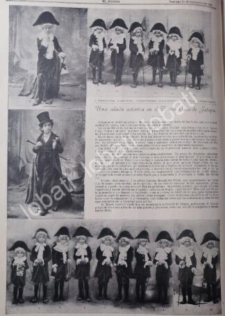 CARTEL ANTIGUO ORIGINAL DE TEATRO CAUZ DE JALAPA 1899 FUNCION DE NIÑOS / LDM
