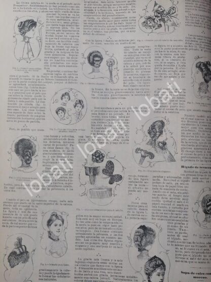 GACETA ANTIGUA DE MODAS 1899. " PAGINAS DE LA MODA " /57 - Image 5