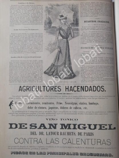 GACETA ANTIGUA DE MODAS 1899. " PAGINAS DE LA MODA " /57 - Image 6