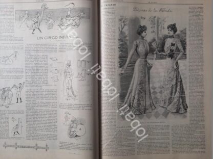GACETA ANTIGUA DE MODAS 1899. " PAGINAS DE LA MODA " /58 - Image 3