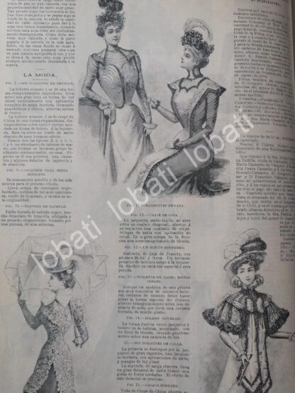 GACETA ANTIGUA DE MODAS 1899. " PAGINAS DE LA MODA " /58 - Image 5