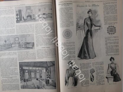 GACETA ANTIGUA DE MODAS 1899. " PAGINAS DE LA MODA " /59 - Image 2