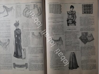GACETA ANTIGUA DE MODAS 1899. " PAGINAS DE LA MODA " /60 - Image 3