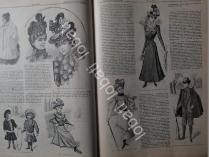GACETA ANTIGUA DE MODAS 1899. " PAGINAS DE LA MODA " /61